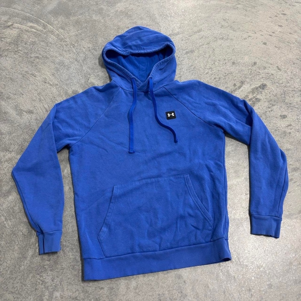 Under Armour Blue Pullover Hoodie Men's Small Athletic Casual Sweatshirt